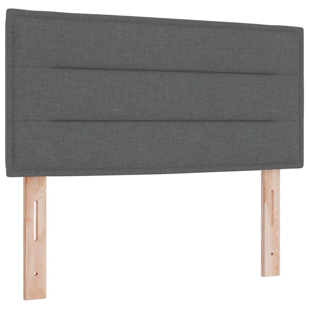 Box Spring Bed with Mattress Dark Grey 107 x 203 cm Fabric