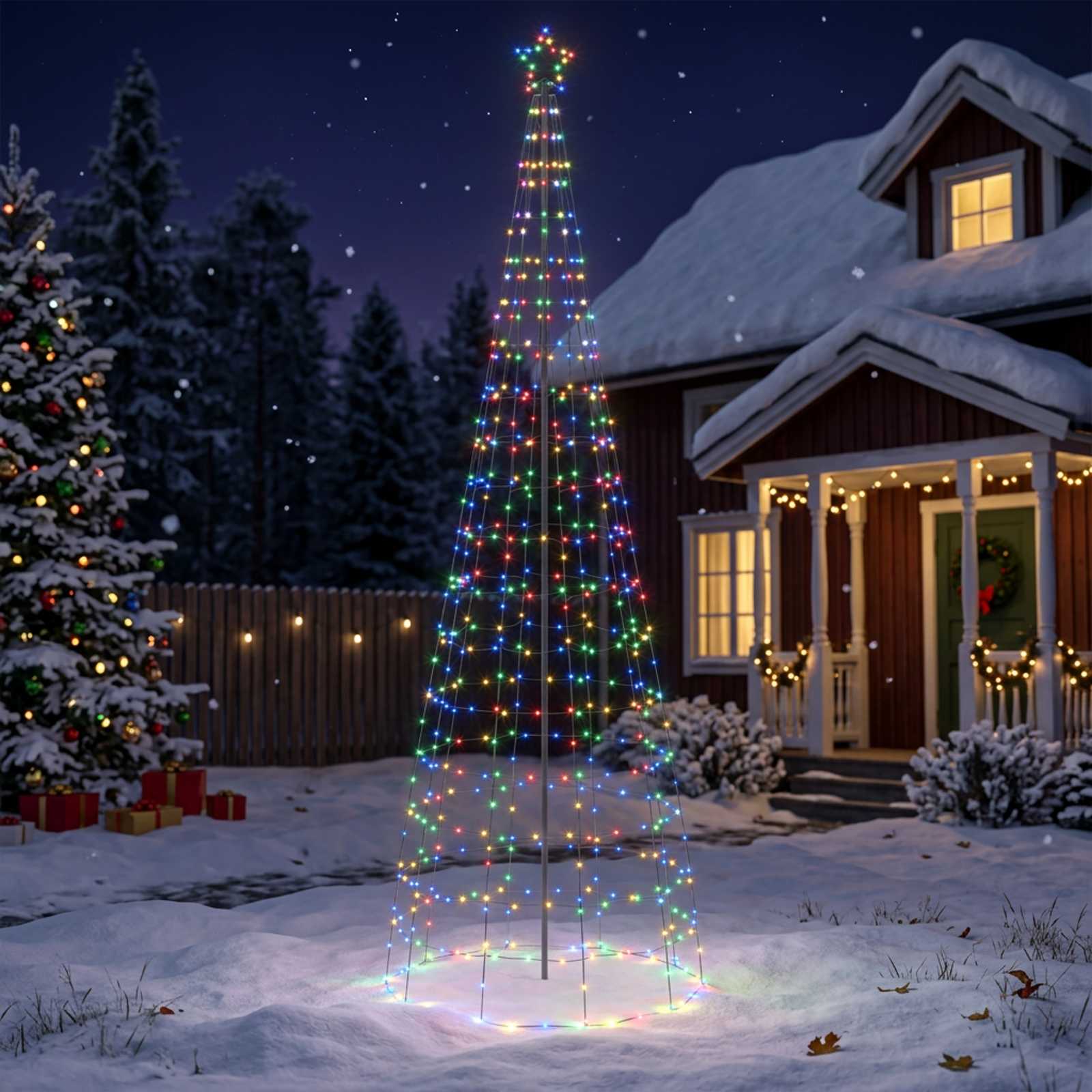 LED Christmas Tree with Spikes 300 cm 550 LEDs Multicolour