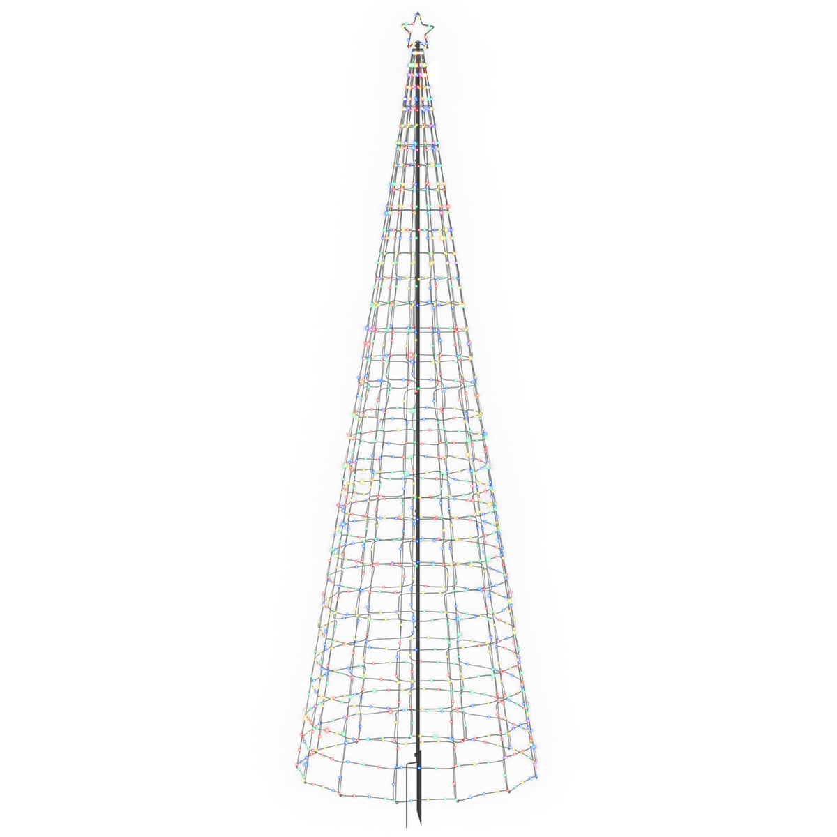 LED Christmas Tree with Spikes 500 cm 1534 LEDs Multicolour