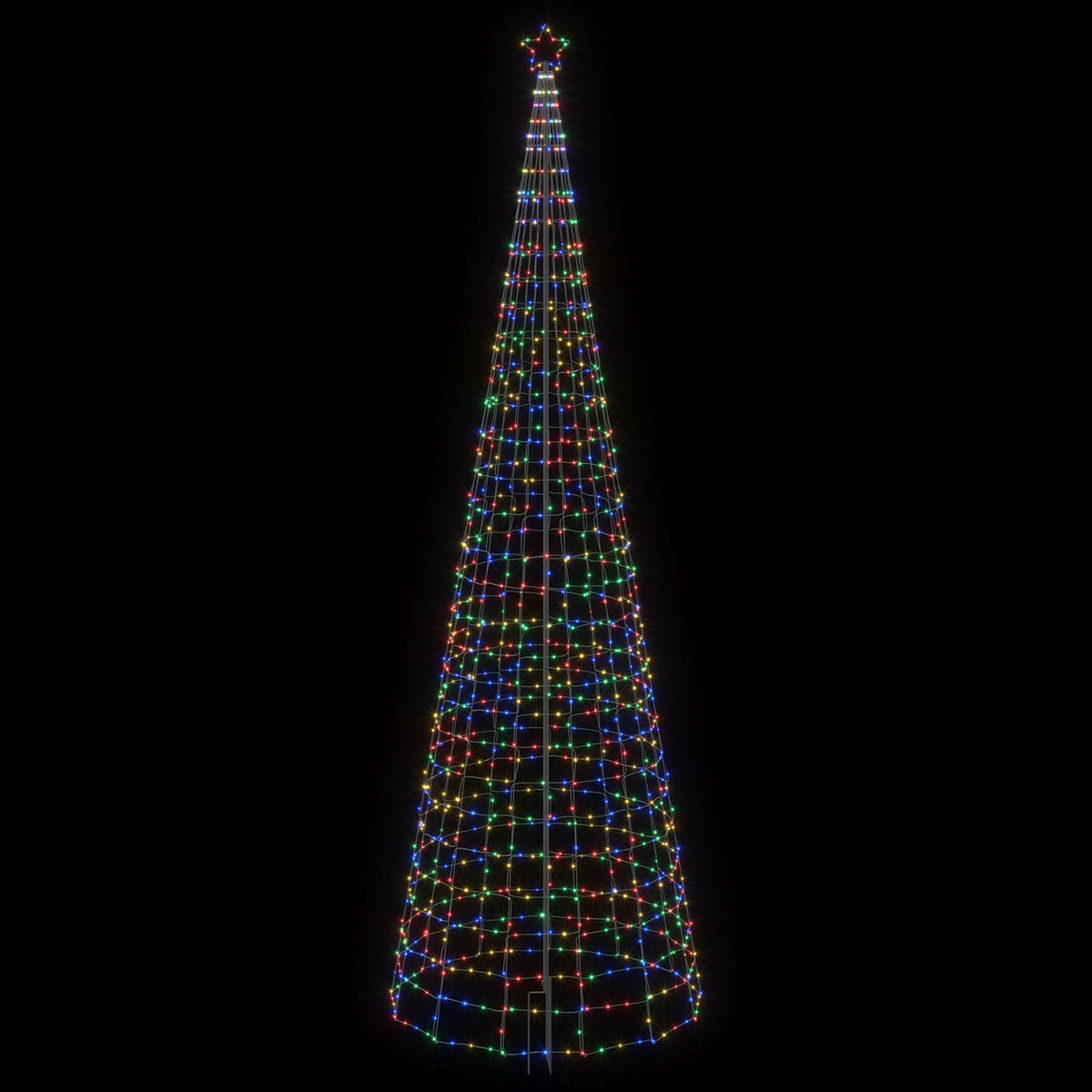 LED Christmas Tree with Spikes 500 cm 1534 LEDs Multicolour