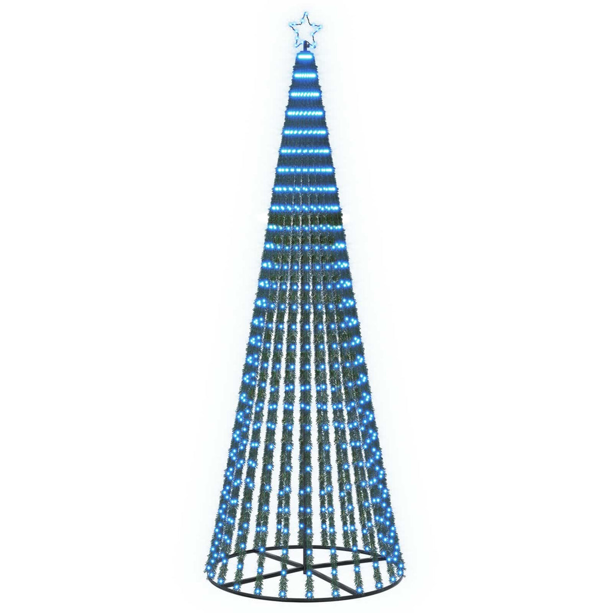LED Christmas Tree 250 cm 475 LEDs Blue Steel Black