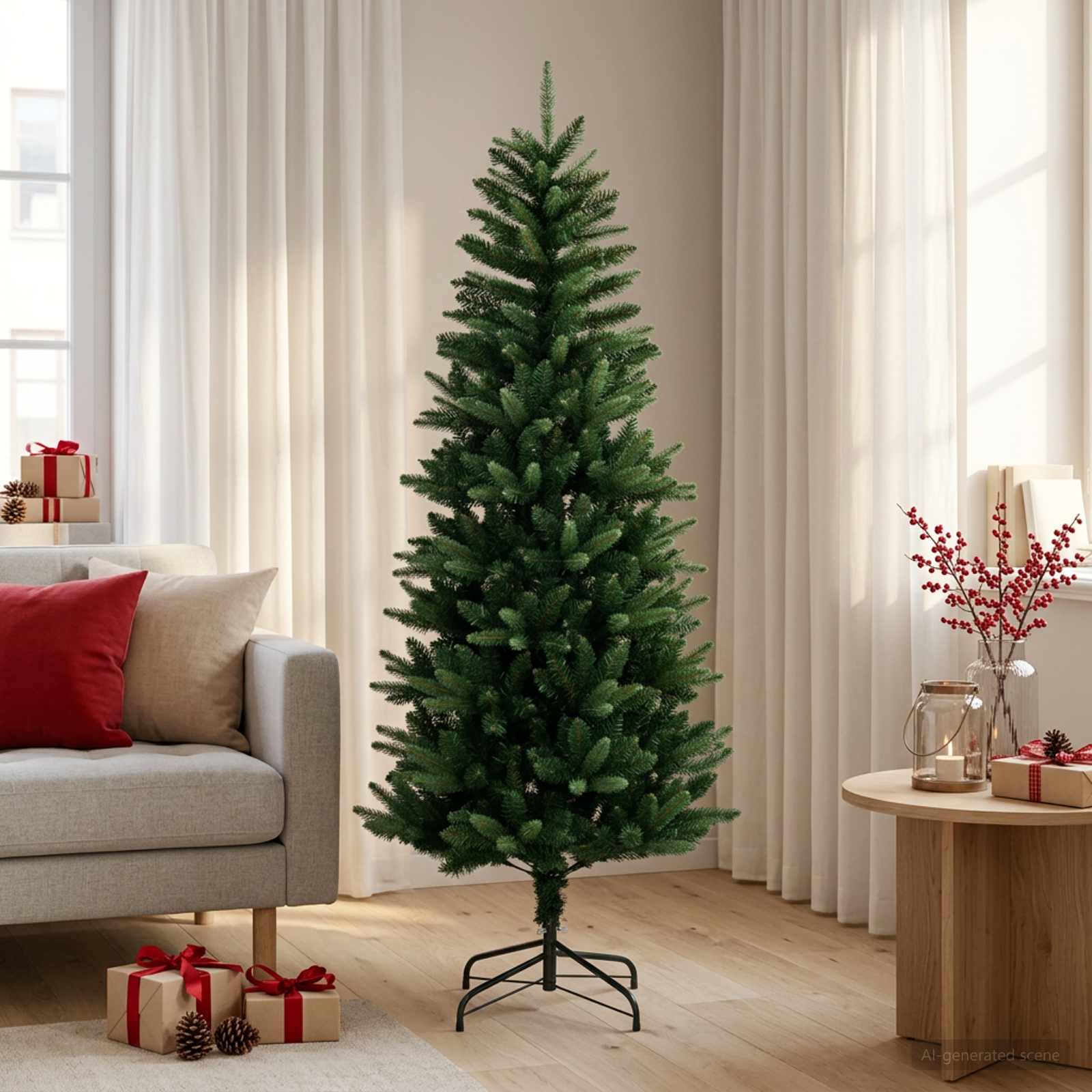 Artificial Hinged Christmas Tree 150 cm PE and PVC Green