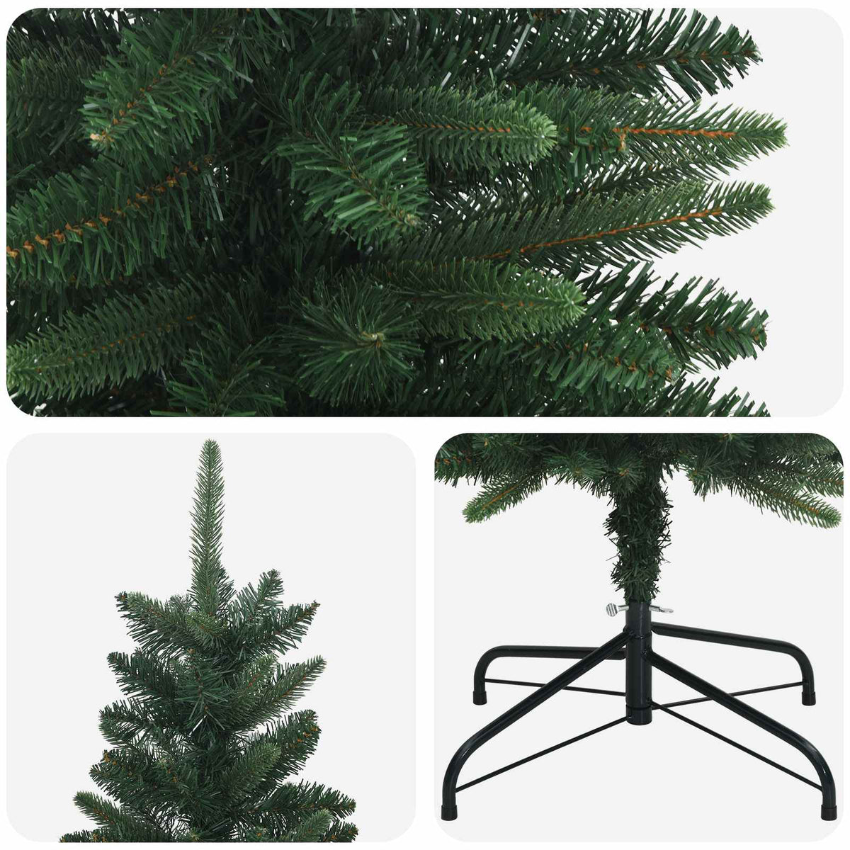 Artificial Slim Christmas Tree 180 cm PE and PVC Green