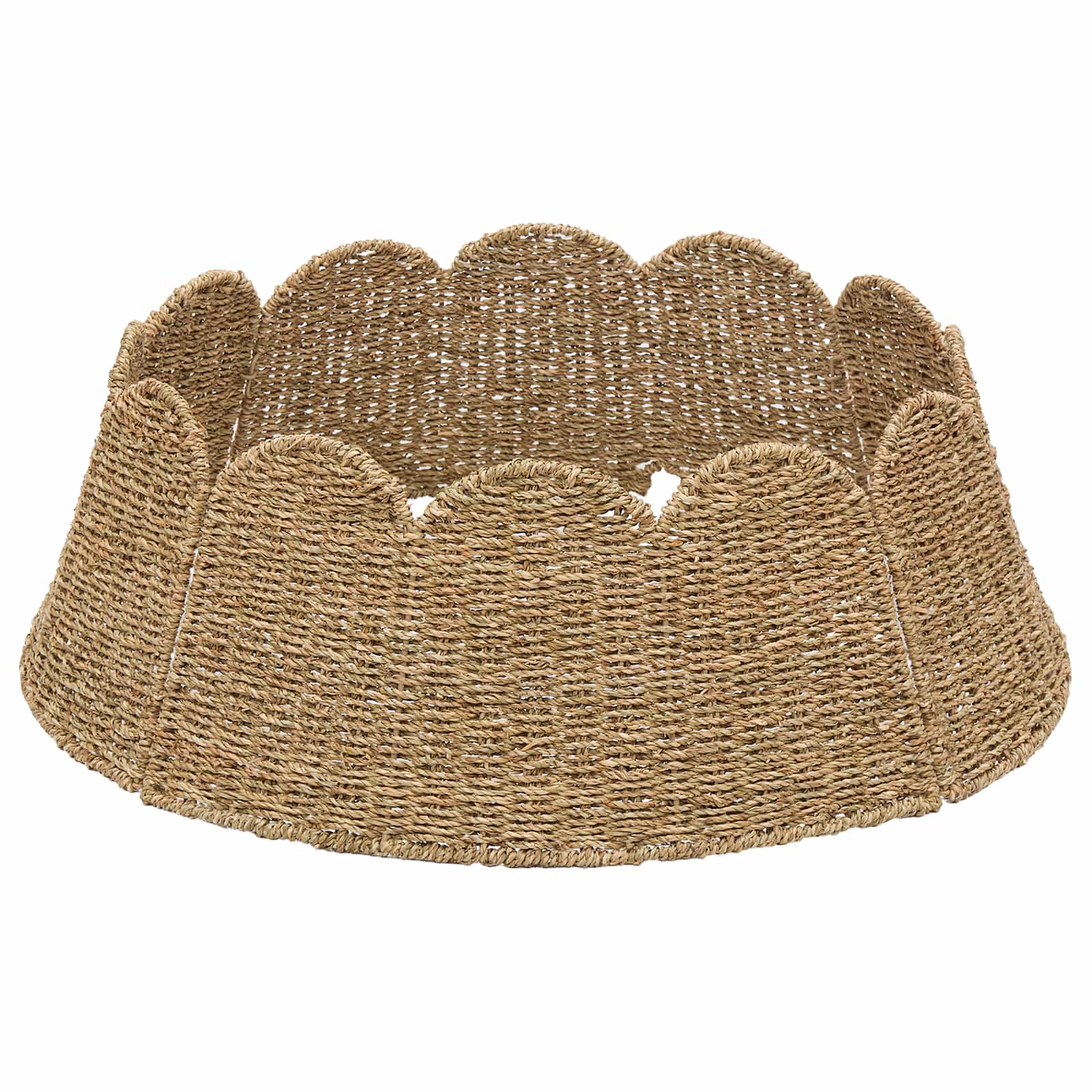 Christmas Tree Collar Round Natural Dia. 75 x 25 cm Seagrass