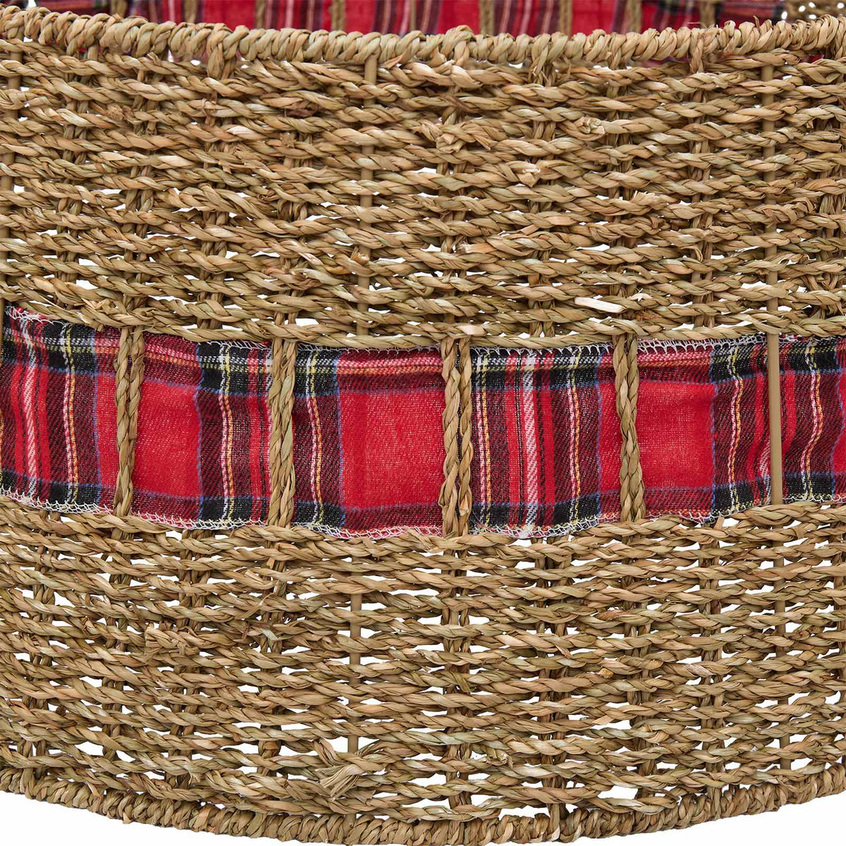 Christmas Tree Collar Round Natural Dia. 75 x 25 cm Seagrass