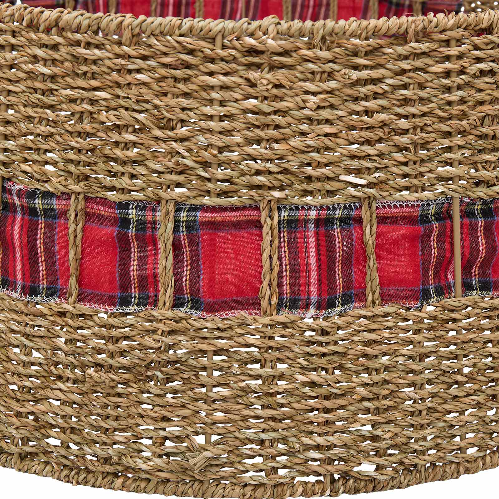 Christmas Tree Collar Round Natural Dia. 75 x 25 cm Seagrass