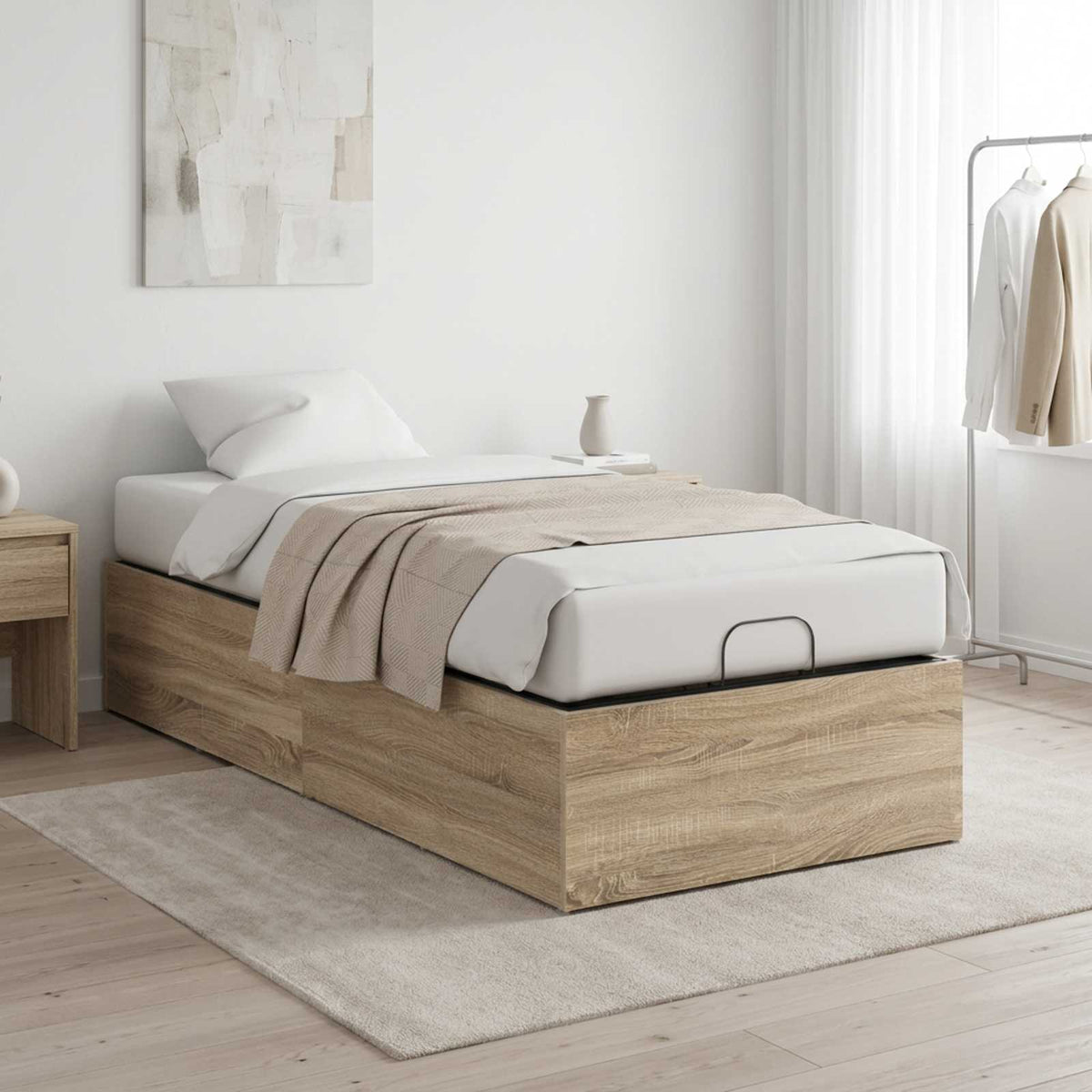 Bed Surround for Adjustable Bed Base Sonoma Oak 90 x 190 cm