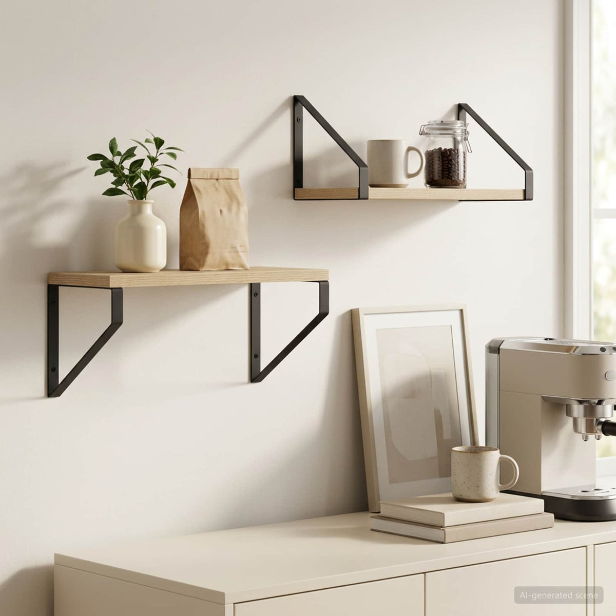 Wall Shelves 2 pcs Sonoma Oak 35 x 16 x 15.5 cm