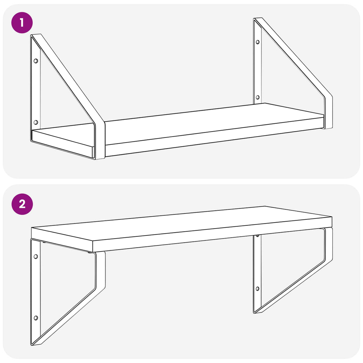 Wall Shelves 2 pcs Sonoma Oak 40 x 16 x 15.5 cm
