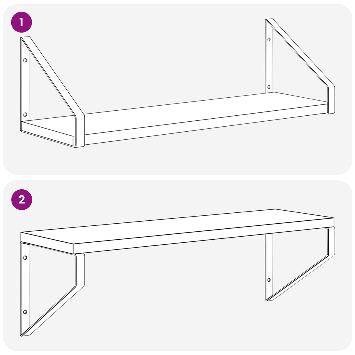 Wall Shelves 2 pcs Sonoma Oak 50 x 16 x 15.5 cm