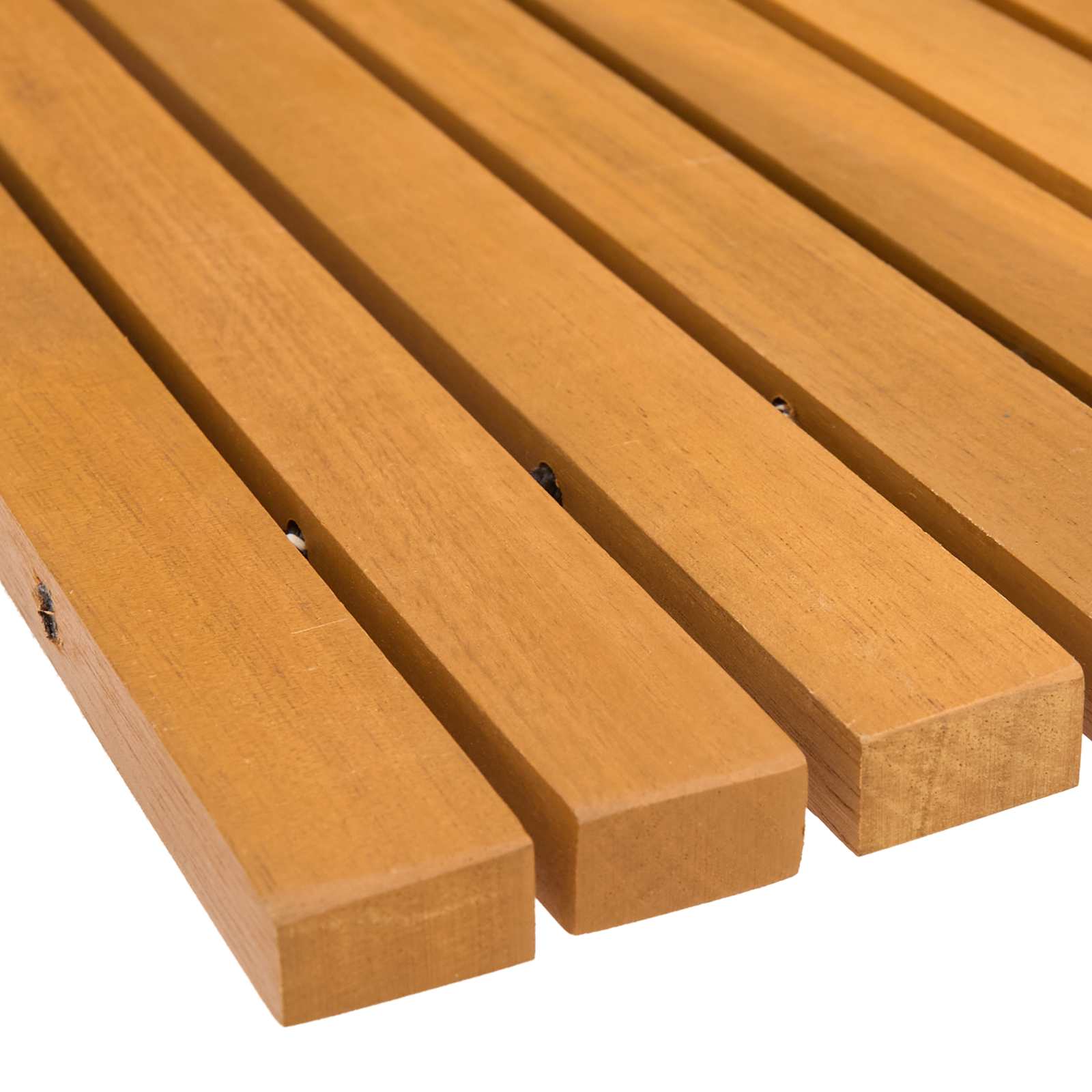 Bath Mat 2 pcs Natural 100 x 60 cm Solid Acacia Wood