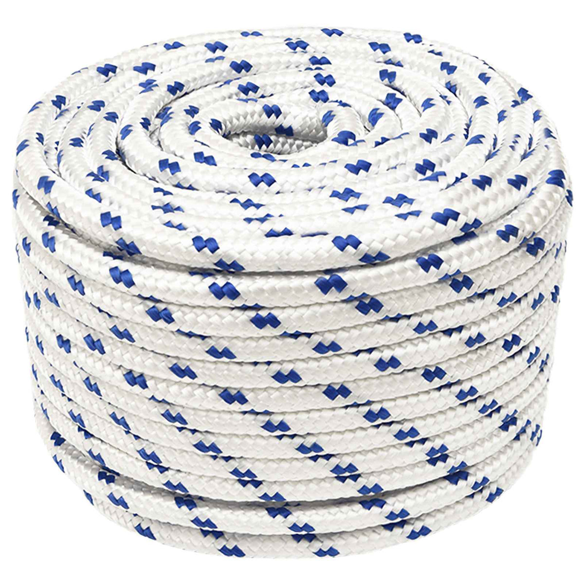 Multipurpose Utility Rope 12 mm 100 m White and Blue PP