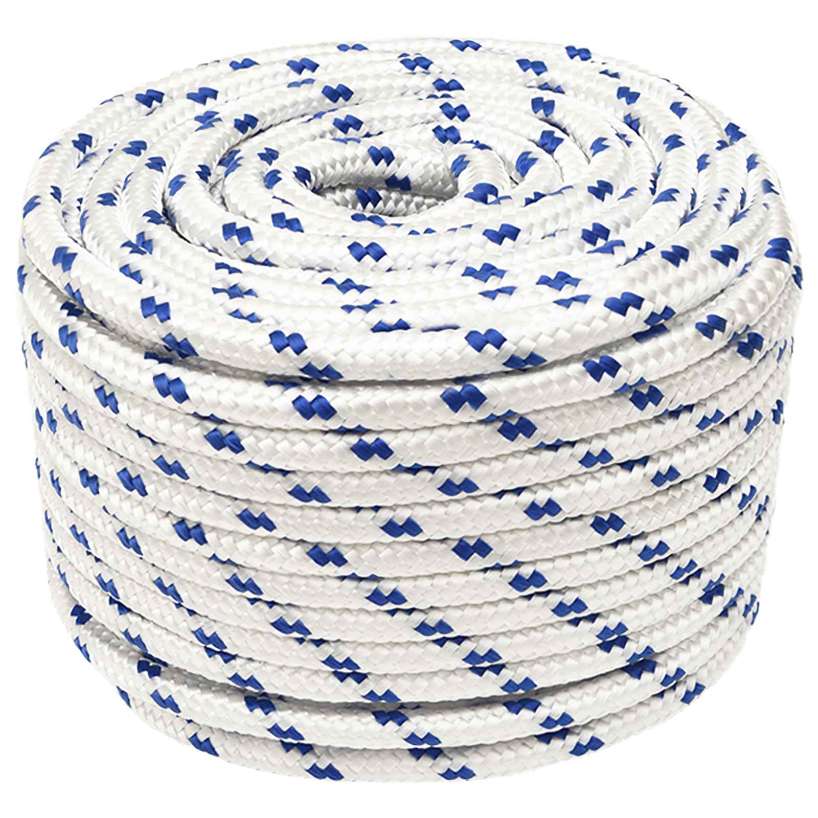 Multipurpose Utility Rope 12 mm 100 m White and Blue PP