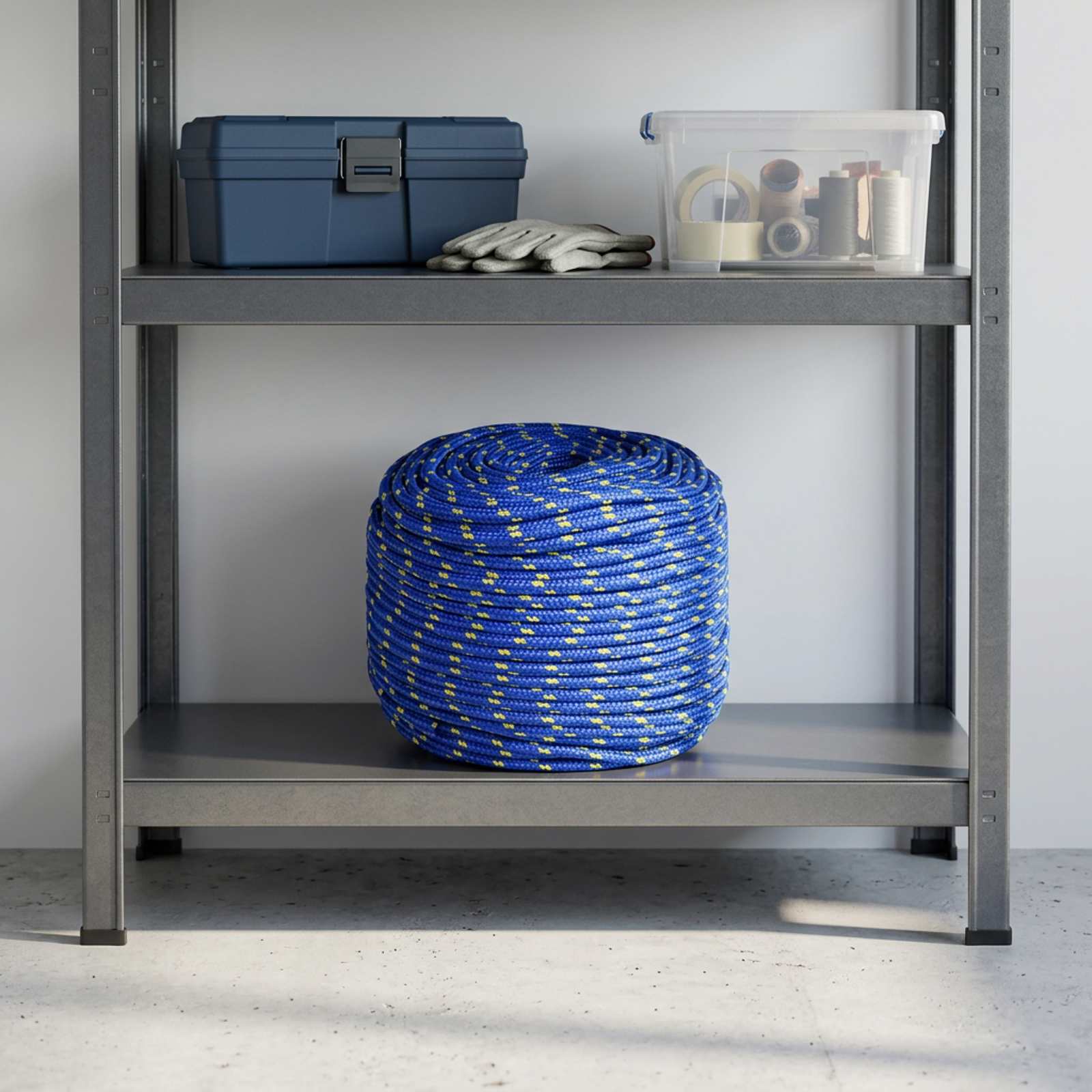 Multipurpose Utility Rope 10 mm 25 m Blue PP 645 kg Max Load