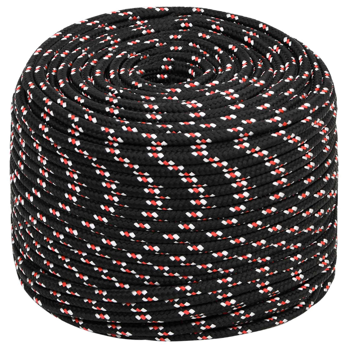 Multipurpose Utility Rope 10 mm 100 m Black and Red PP