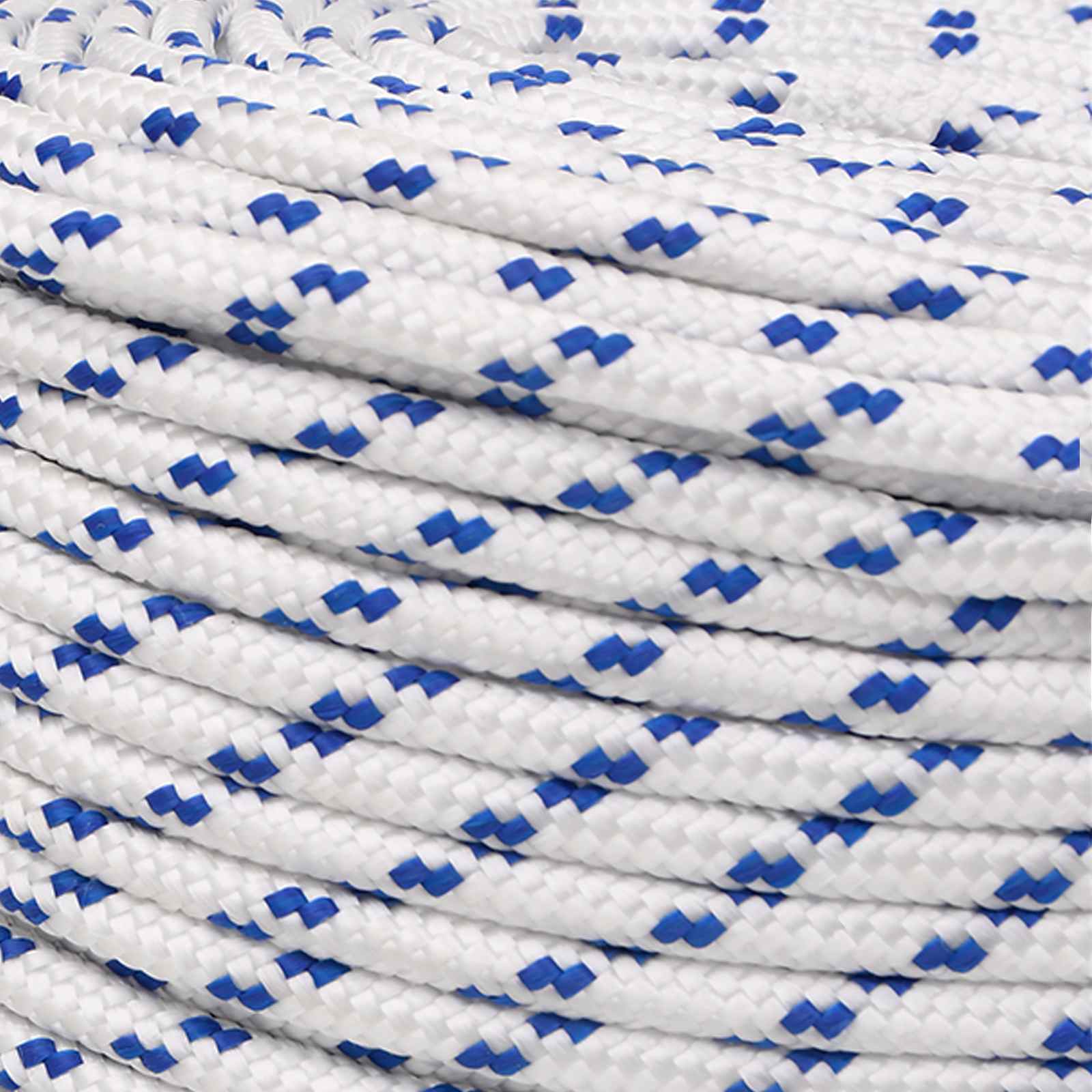 Multipurpose Utility Rope 6 mm 25 m White and Blue PP