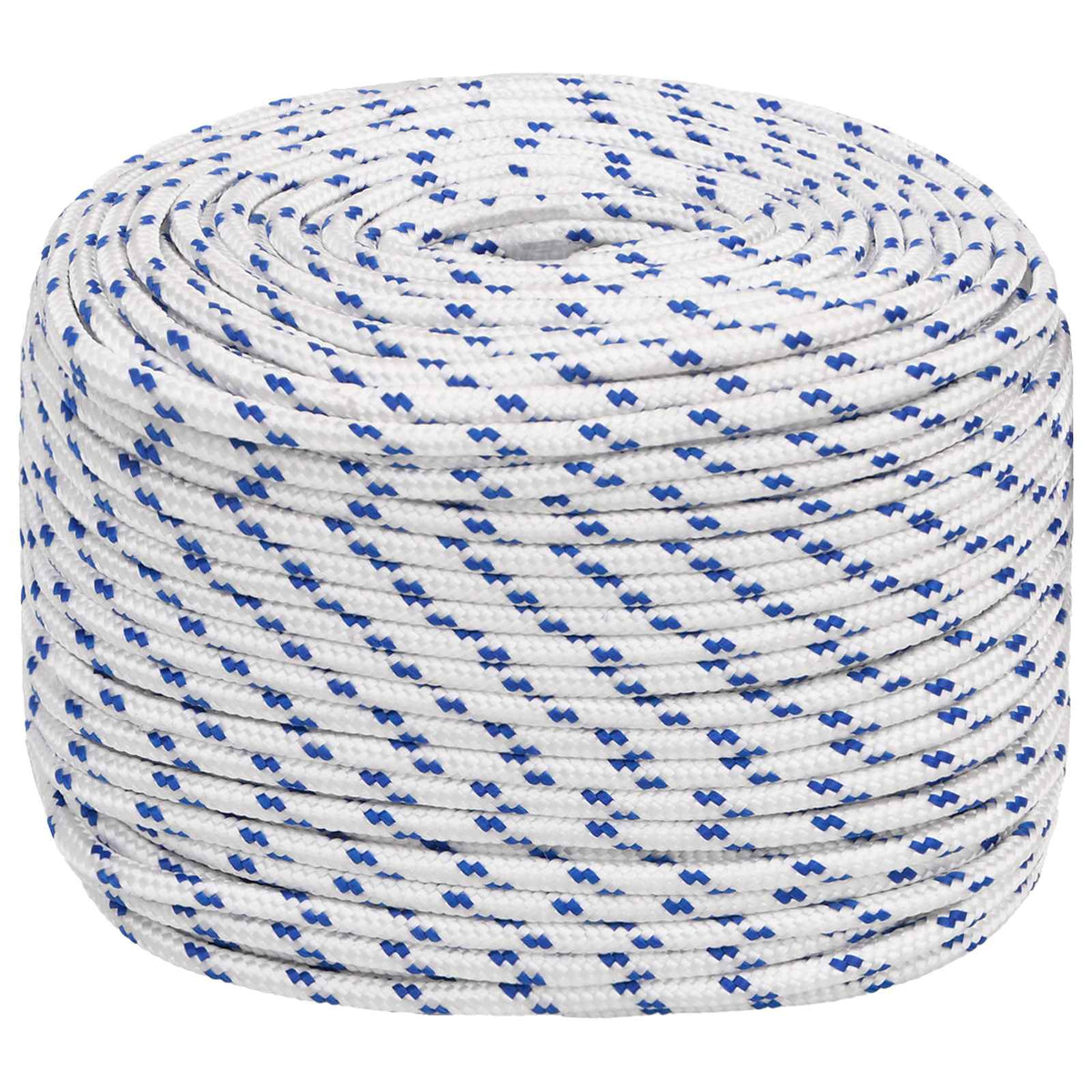 Multipurpose Utility Rope 6 mm 25 m White and Blue PP
