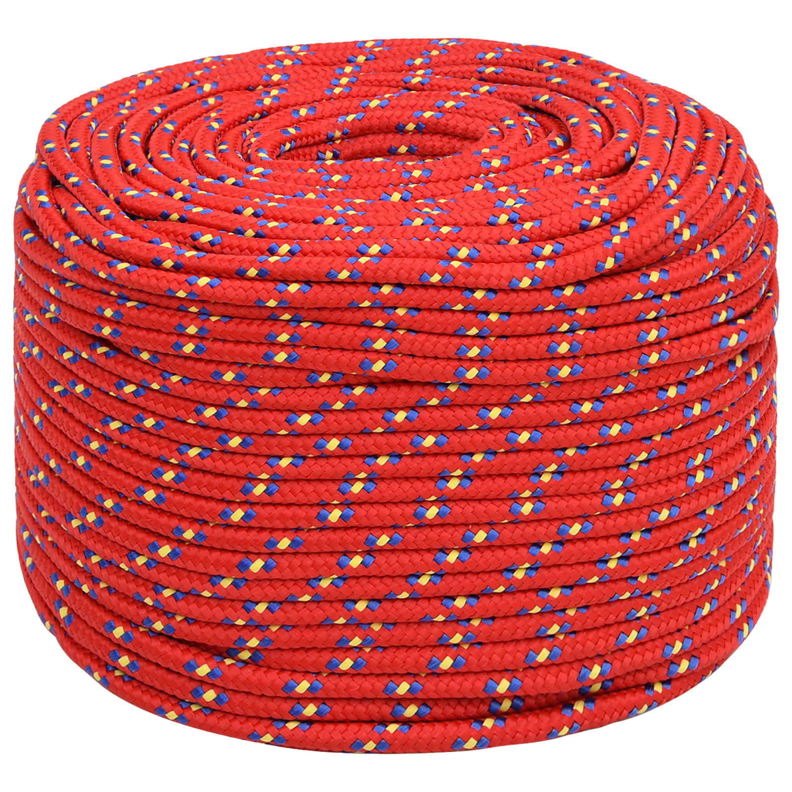 Multipurpose Utility Rope 8 mm 25 m Red PP 420 kg Max Load