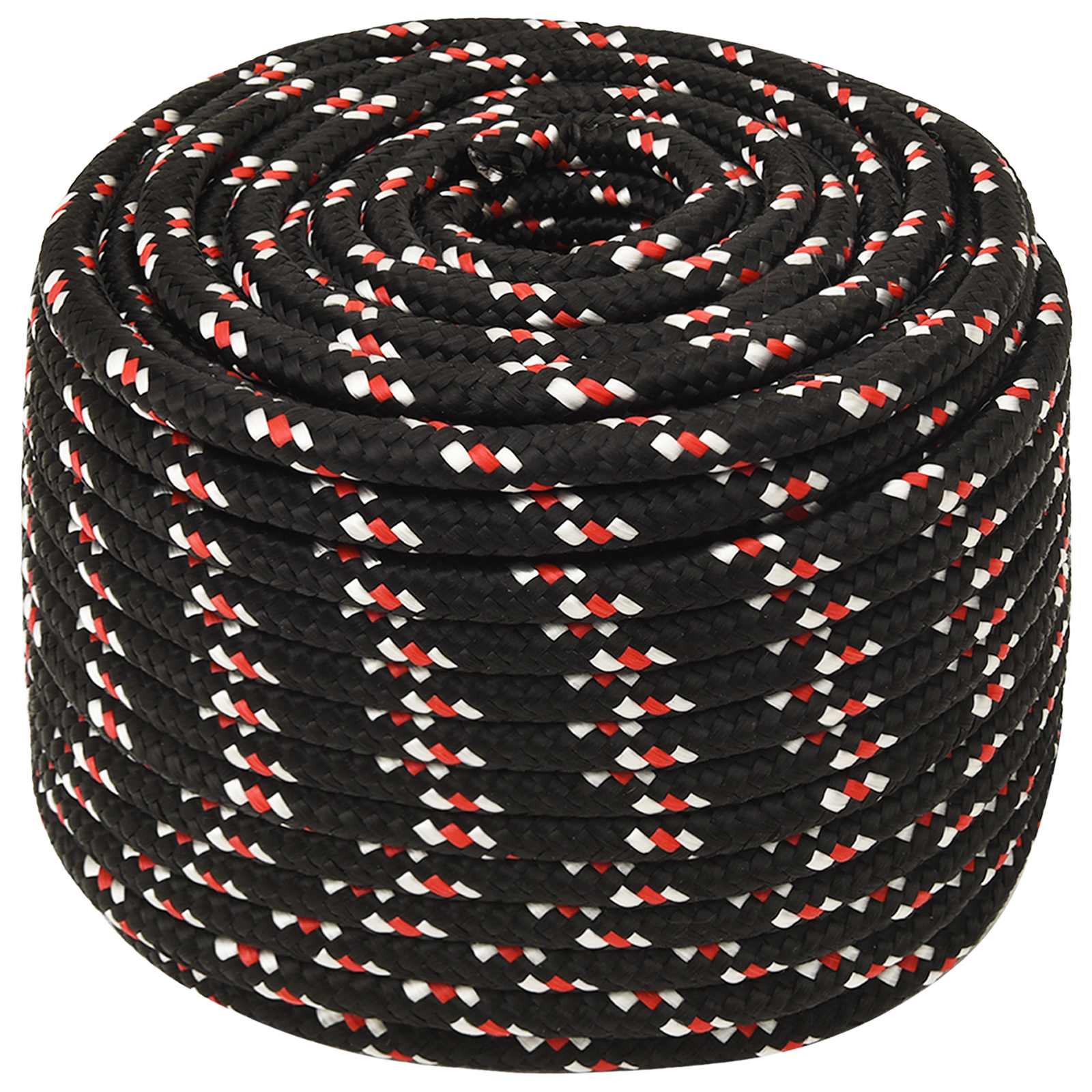 Multipurpose Utility Rope 12 mm 25 m Black and Red PP