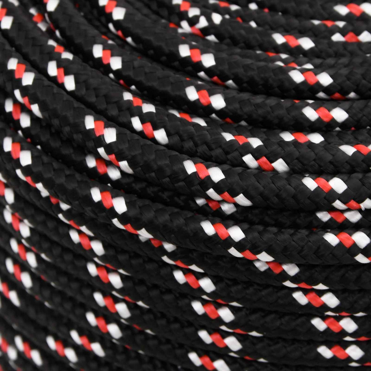Multipurpose Utility Rope 6 mm 50 m Black and Red PP