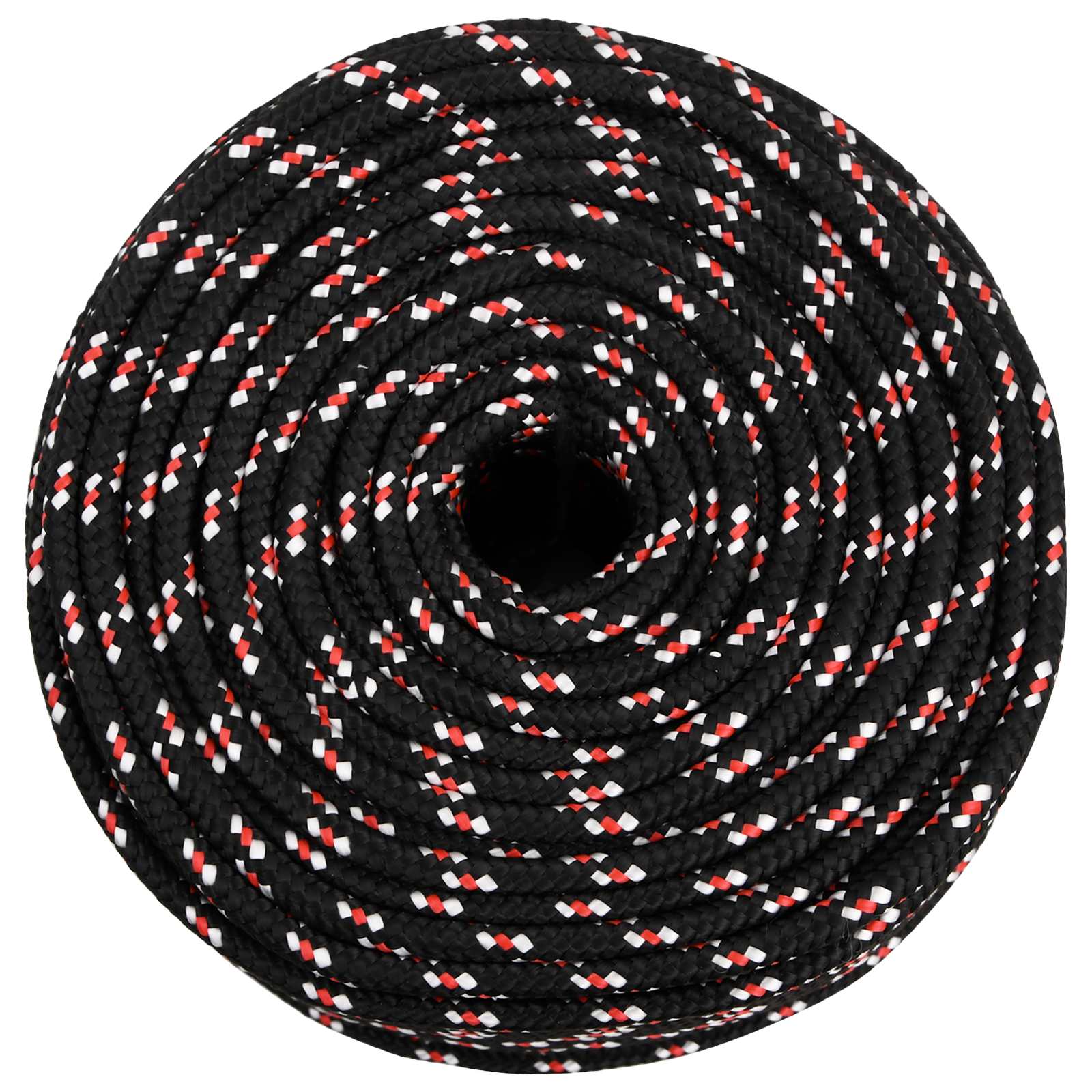 Multipurpose Utility Rope 6 mm 50 m Black and Red PP