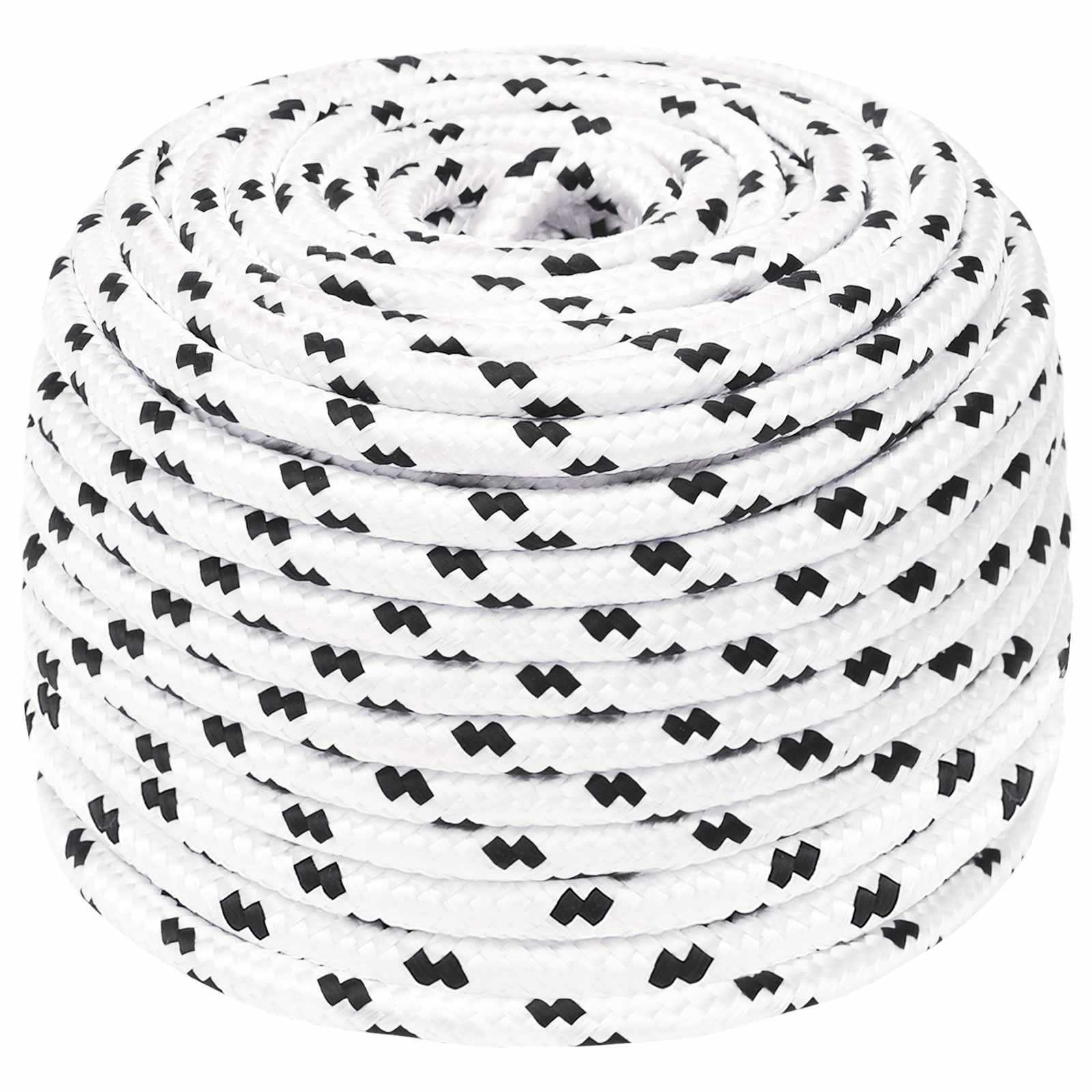 Multipurpose Utility Rope 6 mm 100 m White Polyester