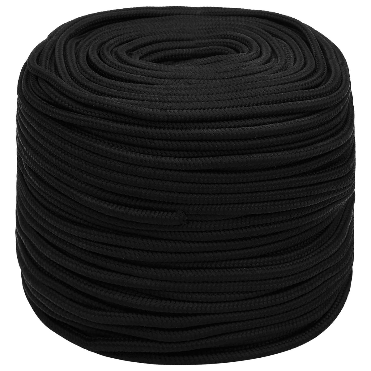 Multipurpose Utility Rope 6 mm 50 m Black Polyester