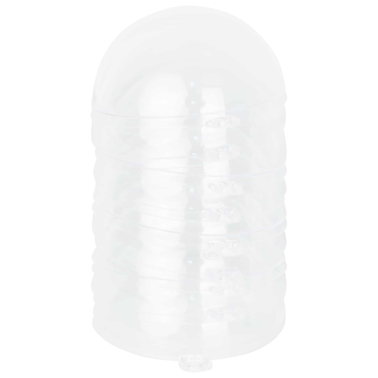 Christmas Ball Set 25 pcs Transparent Dia. 8 cm Plastic