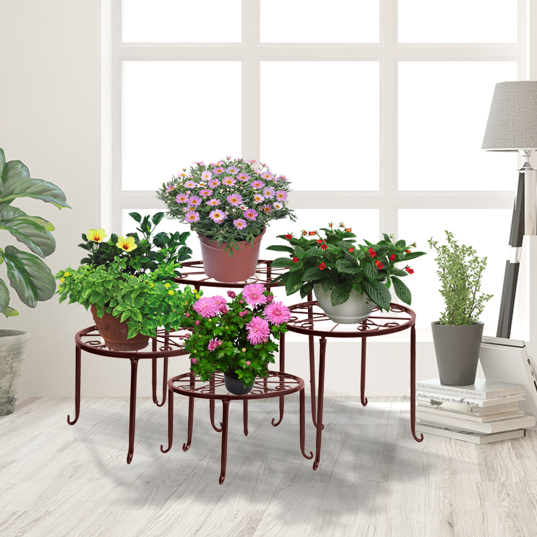 Levede Plant Stand Outdoor Indoor Metal Bronze-1910112336757264391