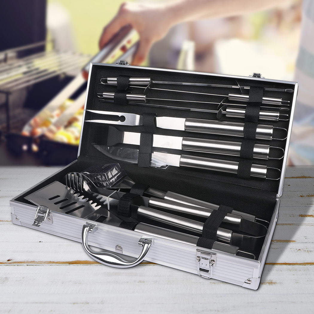 Moyasu 10Pcs BBQ Tool Set Stainless-1910113184640012294