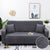 Anyhouz 4 Seater Sofa Cover Plain Gray Style and Protection For Living Room Sofa Chair Elastic Stretchable Slipcover