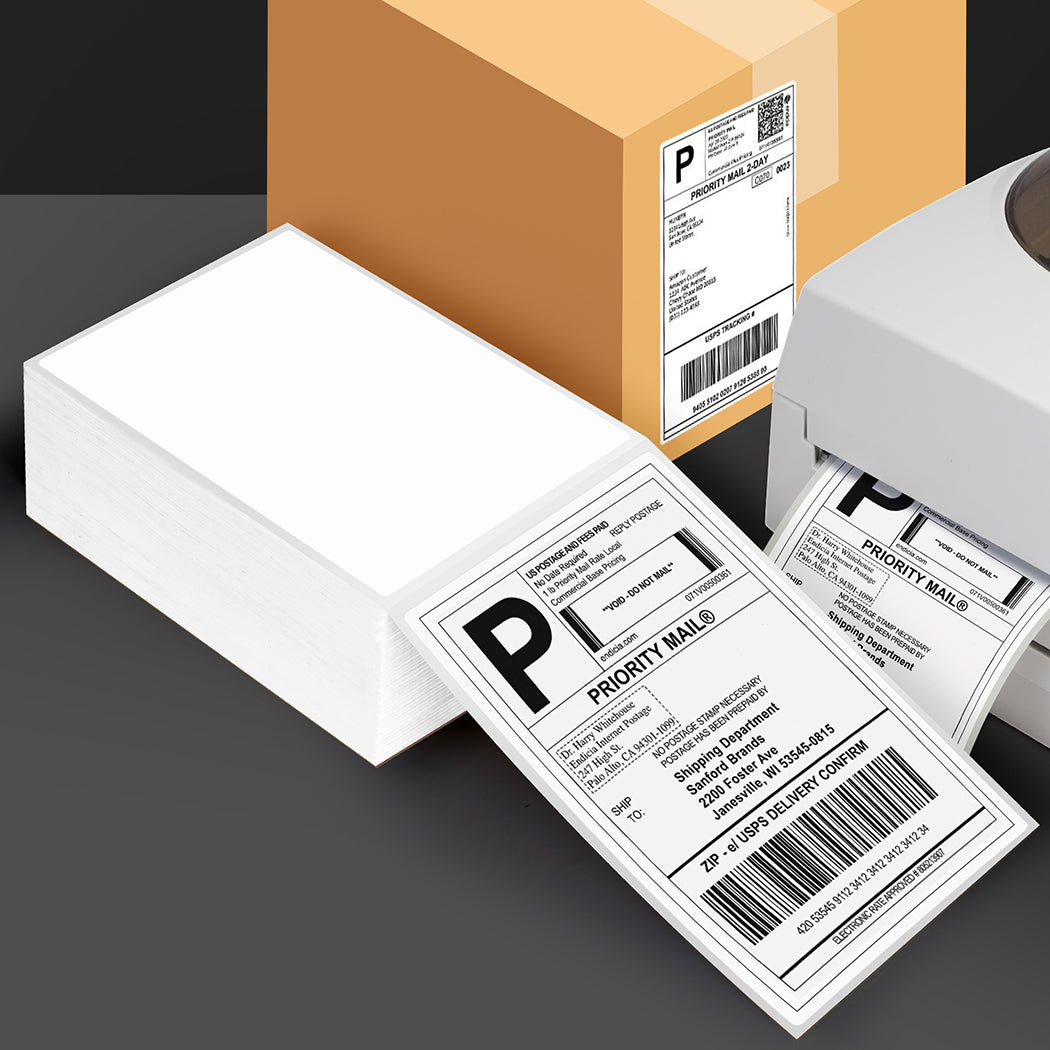 Thermal Direct Shipping Label Fan-Fold Box Sticker-1910112224077287430