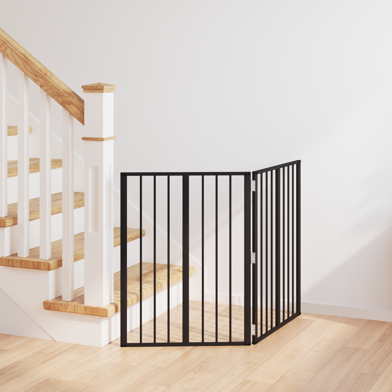 Dog Gate 2 pcs Black 60 x 80 cm Galvanised Steel