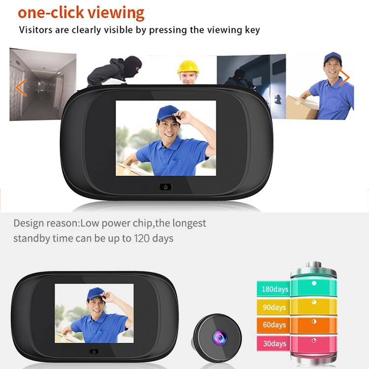 Smart 1.0Mp Peephole Doorbell With 2.8 Screen-1915197055131848707