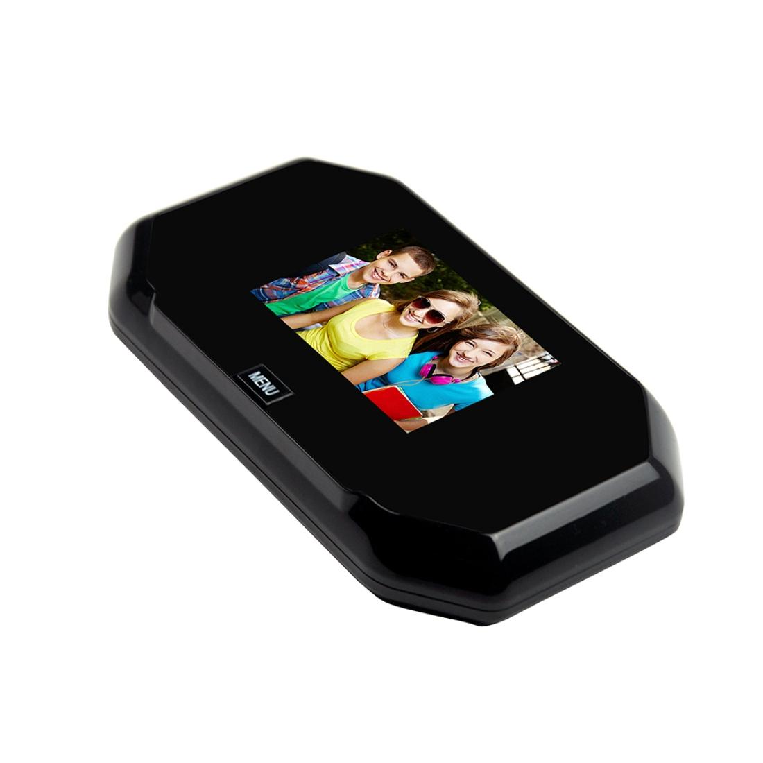 3 Screen 1.0Mp Security Camera With Door Peephole & Tf Card Support - Black-1915197553742319623