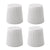 Artiss Set of 4 Cupcake Bar Stools Stackable Foot Stool White