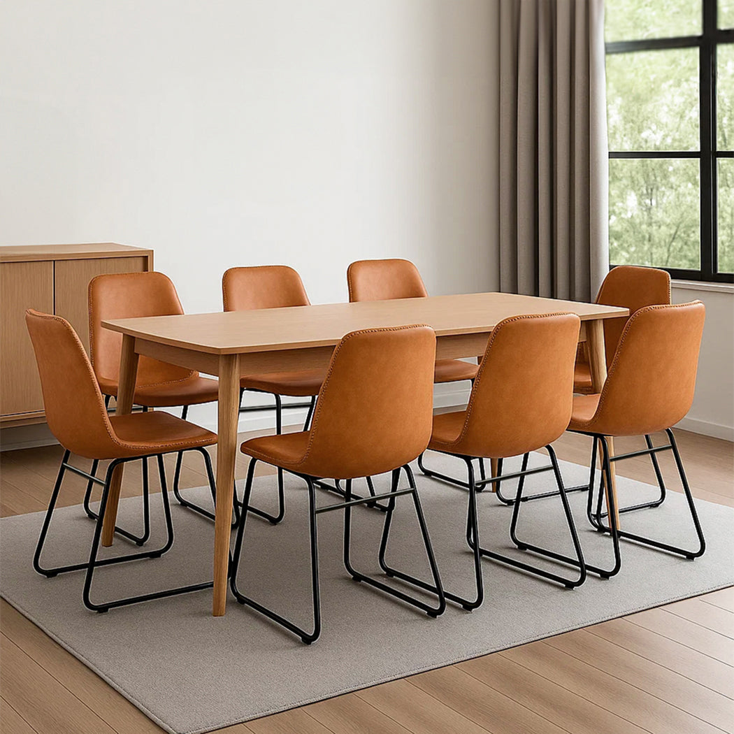 Levede 8x Dining Chairs Kitchen Table-1973193568180899847