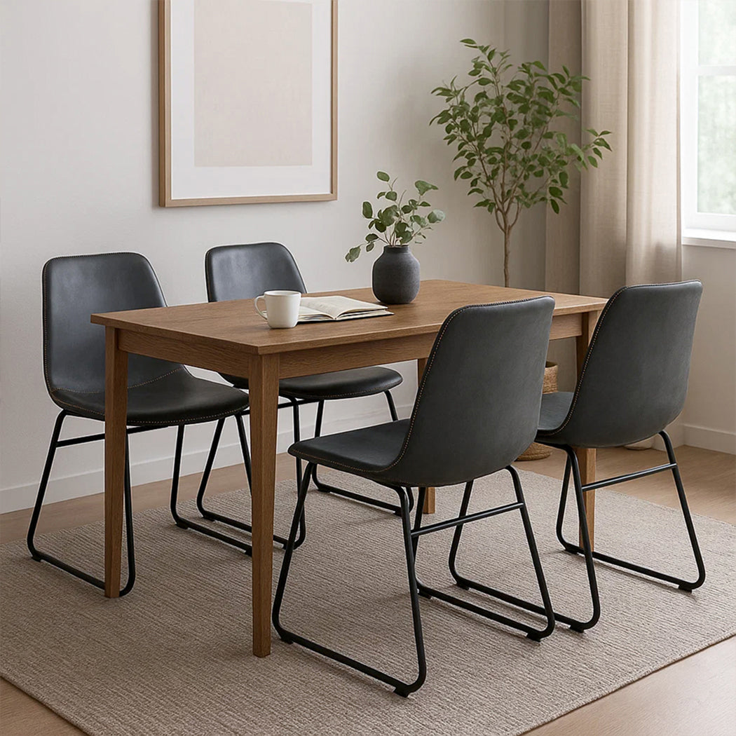 Levede 4x Dining Chairs Kitchen Table-1973193567228792839