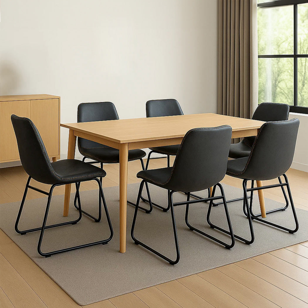 Levede 6x Dining Chairs Kitchen Table-1973193567425925127