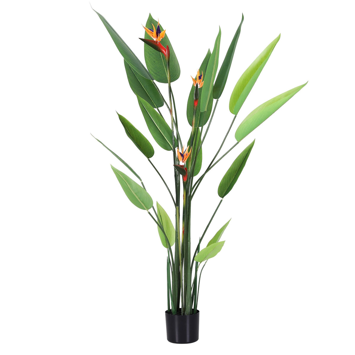 Artiss 150cm Artificial Bird of Paradise Plant with Flowers Realistic Leaves for Home Office Decor