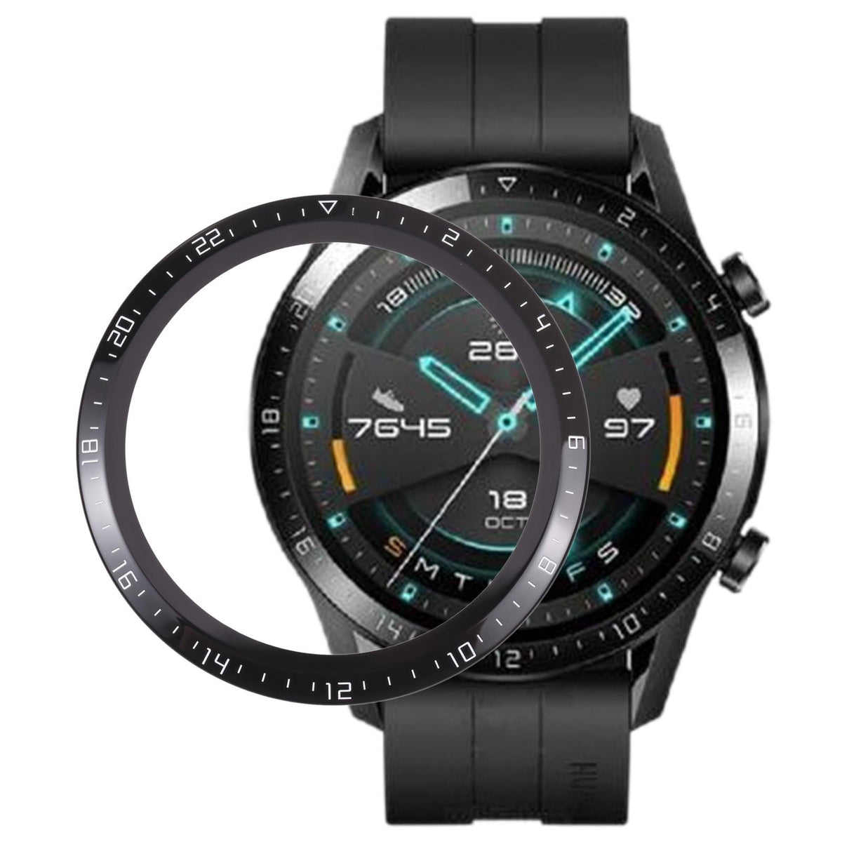 Replacement Outer Glass Lens For Huawei Watch Gt 2 46Mm - Compatible With Ltn B19 And Dan B19-1915197580464230409