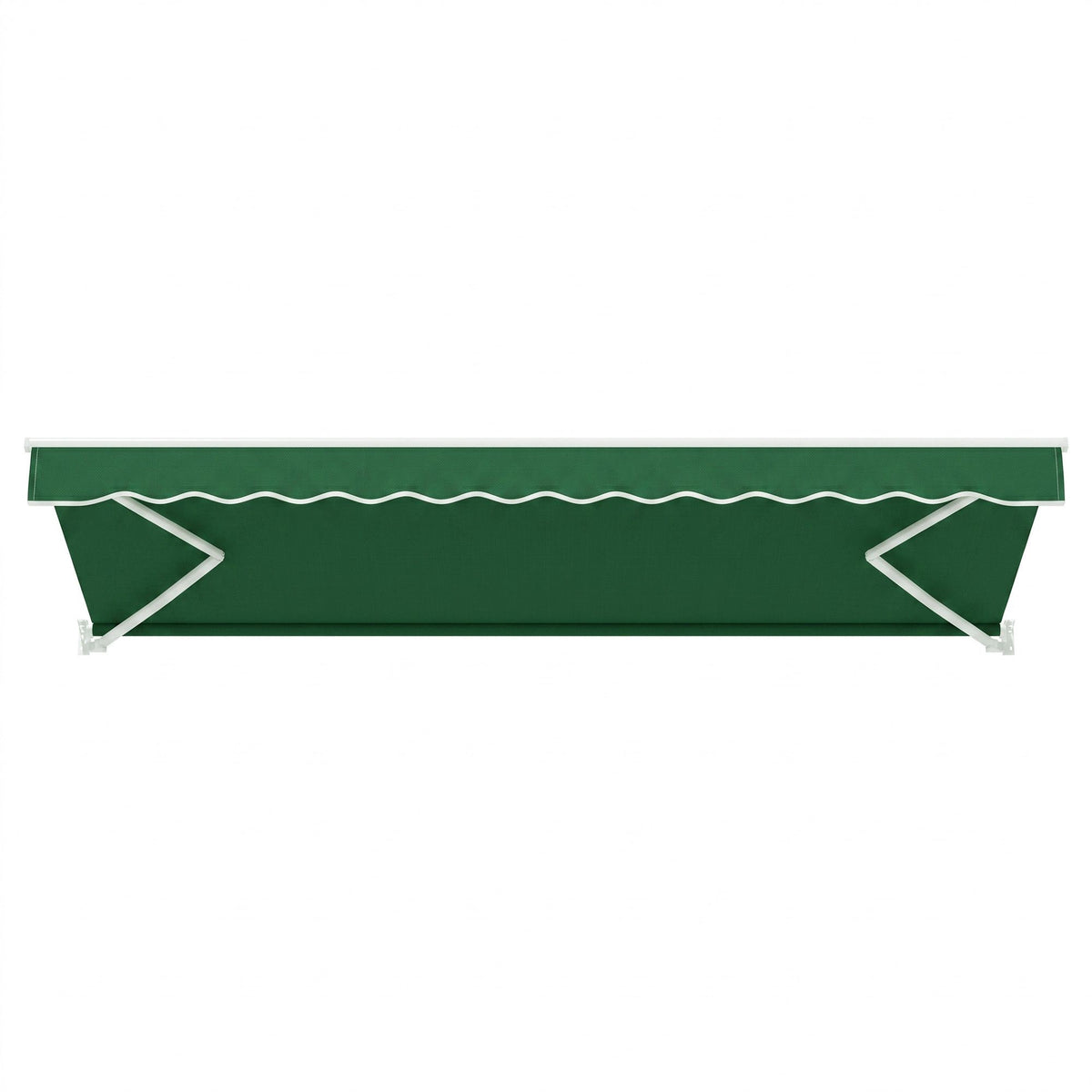 Instahut Retractable Folding Arm Awning Manual Sunshade 5Mx3M Dark Green