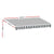 Instahut Retractable Folding Arm Awning Motorised Sunshade 4Mx3M Grey White