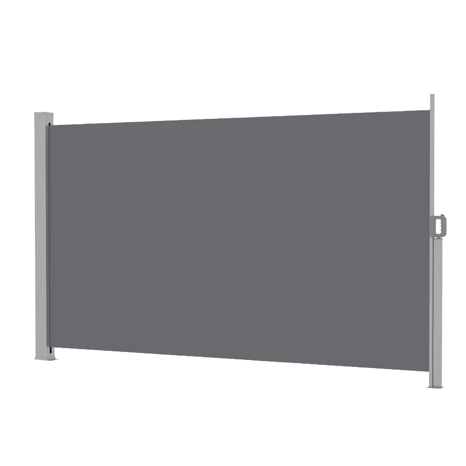Instahut 1.8X3.5M Side Awning Retractable Privacy Screen Outdoor Sun Shade Grey