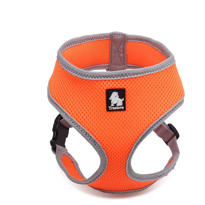 Dog Harness with Steel D Ring - Orange, M-1831155622507319297