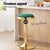 2x Artiss Bar Stools Kitchen Dining Chairs Velvet Padded Stool Green