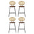 Artiss 4x Bar Stools PU Leather Stools Brown