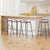 4x Artiss Bar Stools Kitchen Counter Dining Chair Metal Brown