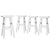 Artiss 4x Bar Stools Kitchen Chairs Wooden White