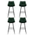 Artiss 4x Bar Stools Velvet Chairs Green
